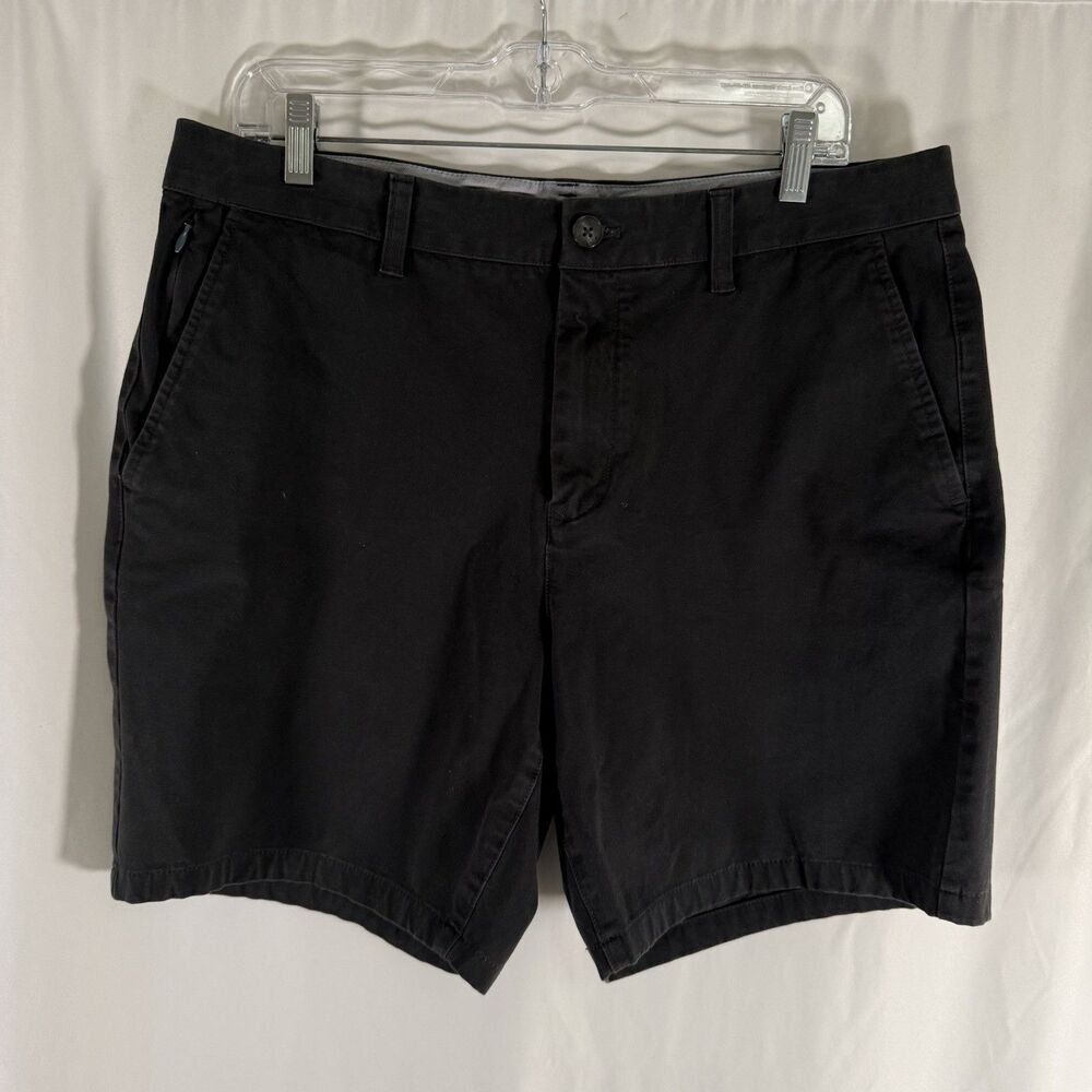Bonobos Chino Shorts Men's 33 Black Athletic Fit Flat Front Pockets